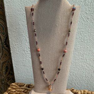 Handcrafted beaded necklace